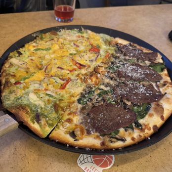 Pizza California - Chicken Creamy Pesto Chicken (Large 14"), Steakhouse (Large 14") (5/5) - Pizza Near Me - San Jose, California Pizza California - Chicken Creamy Pesto Chicken (Large 14"), Steakhouse (Large 14") (5/5) - Pizza Near Me - San Jose, California