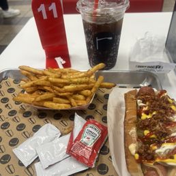 LA Hot Dog with House Fries and a fountain drink.