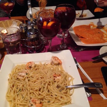 Pagliucas - Shrimp scampi and sangria. - Italian Near Me - Boston, Massachusetts Pagliucas - Shrimp scampi and sangria. - Italian Near Me - Boston, Massachusetts