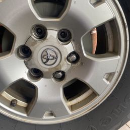 Damaged wheel Damaged wheel
