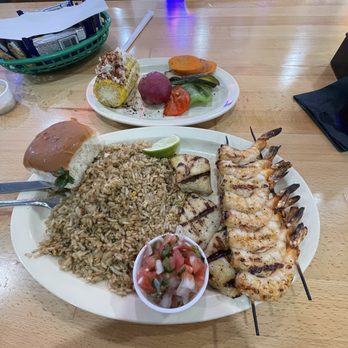 Mambo Seafood - Grilled fish and shrimp with shrimp fried rice - Seafood Near Me - San Antonio, Texas