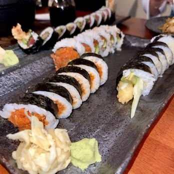 Neta Sushi - The rolls with the orange filling were spicy tuna - Sushi Bars Near Me - Park Ridge, Illinois