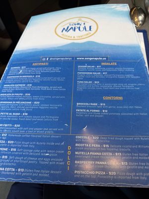 Menu photo 1 Song E Napule Rutherford, NJ