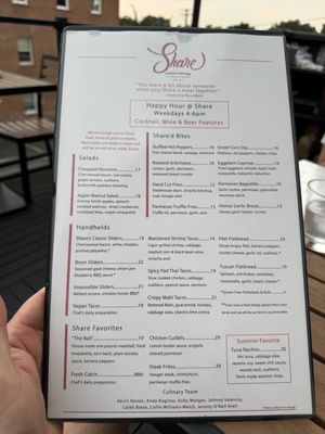 Menu photo 1 Share Kitchen & Bar Room Williamsville, NY Menu photo 1 Share Kitchen & Bar Room Williamsville, NY