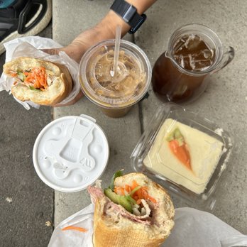 Sandwich House - House special, beef sandwich, carrot cake, and jasmine tea - Sandwiches Near Me - Cypress, California Sandwich House - House special, beef sandwich, carrot cake, and jasmine tea - Sandwiches Near Me - Cypress, California