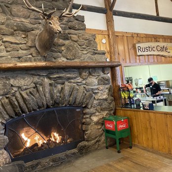 Estes Park Center YMCA - Fireplace and snack bar in admin building. - Resorts Near Me - Estes Park, Colorado Estes Park Center YMCA - Fireplace and snack bar in admin building. - Resorts Near Me - Estes Park, Colorado