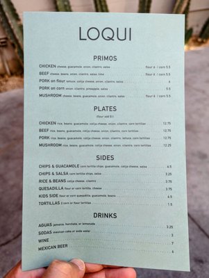 Menu photo 6 Loqui Los Angeles, CA