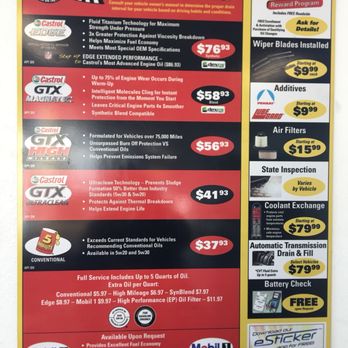 Take 5 Oil Change - New menu~ what you order? - Oil Change Stations Near Me - Fort Worth, Texas Take 5 Oil Change - New menu~ what you order? - Oil Change Stations Near Me - Fort Worth, Texas