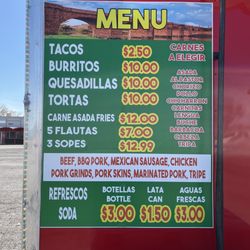 Tacos Familiar - New menu. Everything had been great so far.