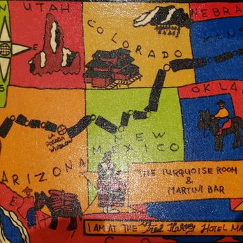 The Turquoise Room - Place mat - New American Near Me - Winslow, Arizona The Turquoise Room - Place mat - New American Near Me - Winslow, Arizona