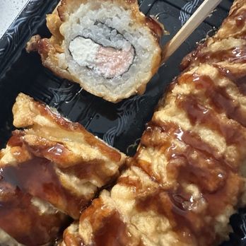 Sake House - Tempura Bagel Roll - Japanese Near Me - Tampa, Florida Sake House - Tempura Bagel Roll - Japanese Near Me - Tampa, Florida