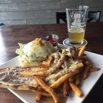 Oscar's - Burger with poutine fries. - Bars Near Me - Dedham, Massachusetts Oscar's - Burger with poutine fries. - Bars Near Me - Dedham, Massachusetts