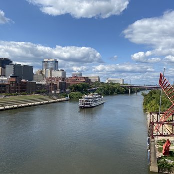 John Seigenthaler Pedestrian Bridge - View from the bridge - Landmarks & Historical Buildings Near Me