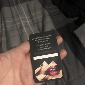 Get Nailed - Business card. Sorry this is blurry! - Nail Salons Near Me - Las Vegas, Nevada