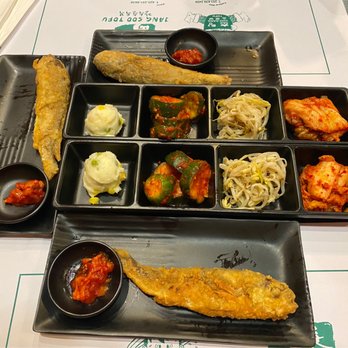 Jang Soo Tofu Restaurant - Banchan; complimentary side dishes - Korean Near Me - Kent, Washington Jang Soo Tofu Restaurant - Banchan; complimentary side dishes - Korean Near Me - Kent, Washington