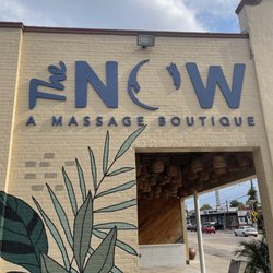 The NOW Massage Lower Greenville - Entrance and mural