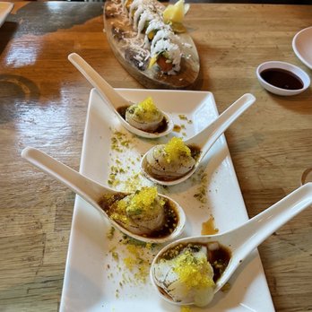INDAH SUSHI - Scallops and Fall Guy - Sushi Bars Near Me - Whitefish, Montana INDAH SUSHI - Scallops and Fall Guy - Sushi Bars Near Me - Whitefish, Montana