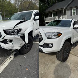 Henderson Collision - Before and after