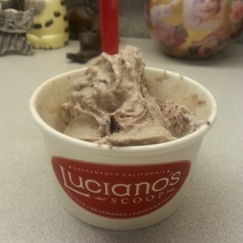 Luciano's Scoop - Mmmmm...dark cookies n cream gelato! - Gelato Near Me - Sacramento, California