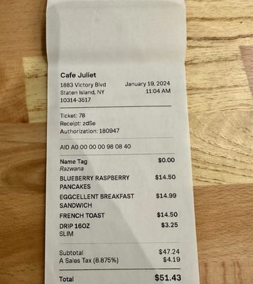 Menu photo 8 Cafe Juliet Staten Island, NY Menu photo 8 Cafe Juliet Staten Island, NY
