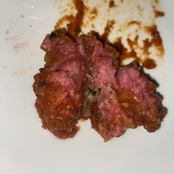 Uncle Tony's - Arancini was completely pink inside- very odd...