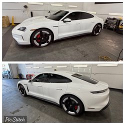 YS Window Tinting - 2024 Porsche Taycan \ Xpel Prime XR PLUS Ceramic 20% All Around 55% Windshield