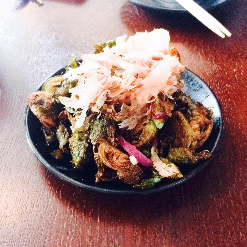 Table To Stix Ramen - fried brussel sprouts - Ramen Near Me - Evanston, Illinois