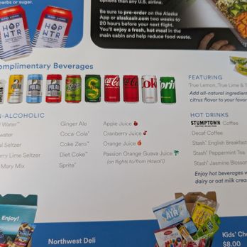 Alaska Airlines - Complimentary beverages - Airlines Near Me - Everett, Washington