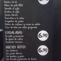 Lizarran - Carta