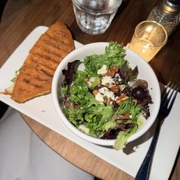 Half Panini + Half Salad (Caprese Panini and Mixed Greens Salad) Half Panini + Half Salad (Caprese Panini and Mixed Greens Salad)