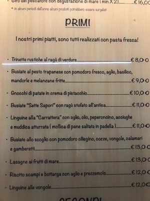 Menu photo 4 Hostaria Sette Sapori Trapani, TP