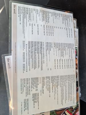Menu photo 1 the seed. - Boca Raton - Palmetto Boca Raton, FL Menu photo 1 the seed. - Boca Raton - Palmetto Boca Raton, FL