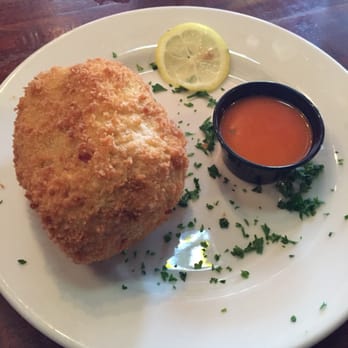 Gaspar's Grotto - Big ball of crab is how I can only describe it, paired with the hot sauce was interested but great flavor. - Bars Near Me - Tampa, Florida Gaspar's Grotto - Big ball of crab is how I can only describe it, paired with the hot sauce was interested but great flavor. - Bars Near Me - Tampa, Florida