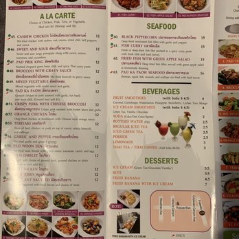 Baan Thai - Menu - Thai Near Me - Panorama City, California