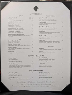 Menu photo 4 Hyde Park Prime Steakhouse Indianapolis, IN