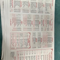 Panda Chinese Restaurant - Menu