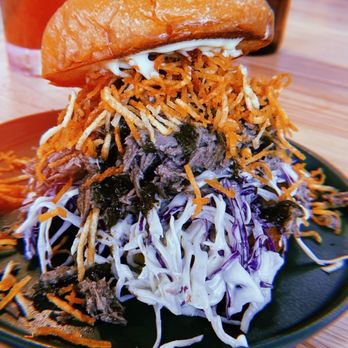Proud Mary - Sunday roast lamb burger - Breakfast & Brunch Near Me - Austin, Texas