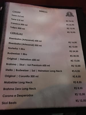 Menu photo 4 Mister Beer Florianópolis, SC