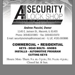 A-1 Security Lock Shop - Who we are!