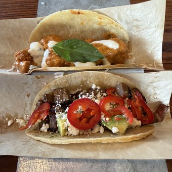 Velvet Taco - Chicken Spicy Tikka Chicken and Chimichurri Steak - Tacos Near Me - Naperville, Illinois