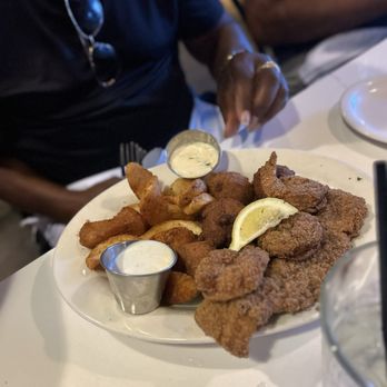 Bourbon St. Cafe - Seafood Salad Crafish etouffee Shrimp with hush puppies Hamburger - Seafood Near Me - Tulsa, Oklahoma Bourbon St. Cafe - Seafood Salad Crafish etouffee Shrimp with hush puppies Hamburger - Seafood Near Me - Tulsa, Oklahoma