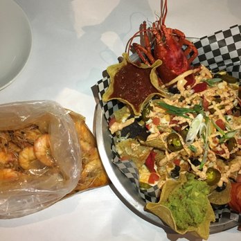 Good Catch Boil House - LEFT: Pound of Shrimp in Medium-Spice Cajun Sauce RIGHT: Lobster Nachos - Cajun/Creole Near Me - Markham, Ontario Good Catch Boil House - LEFT: Pound of Shrimp in Medium-Spice Cajun Sauce RIGHT: Lobster Nachos - Cajun/Creole Near Me - Markham, Ontario