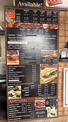 Menu photo 1 Franco's Giant Pizza El Cajon, CA Menu photo 1 Franco's Giant Pizza El Cajon, CA