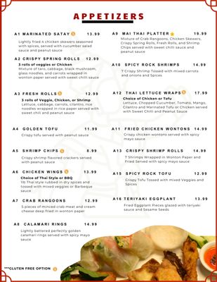 Menu photo 8 Mai Thai Cuisine Niagara Falls, ON Menu photo 8 Mai Thai Cuisine Niagara Falls, ON