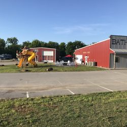 Tulsa RV Ranch - Playground and Firepit area