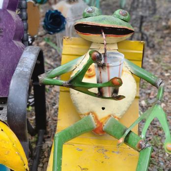 Karolina's - Mr Frog sippin' and chillin' - Antiques Near Me - San Antonio, Texas Karolina's - Mr Frog sippin' and chillin' - Antiques Near Me - San Antonio, Texas