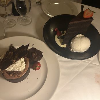Pappas Bros. Steakhouse - "Turtle" Mousse Tart Chocolate Midnight Cake - Steakhouses Near Me - Houston, Texas