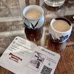 Panama Hotel Tea & Coffee House - Amazake shots.