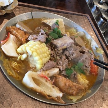 Tasty Pot - Beef hot pot (not spicy) still flavorful broth - Taiwanese Near Me - Milpitas, California