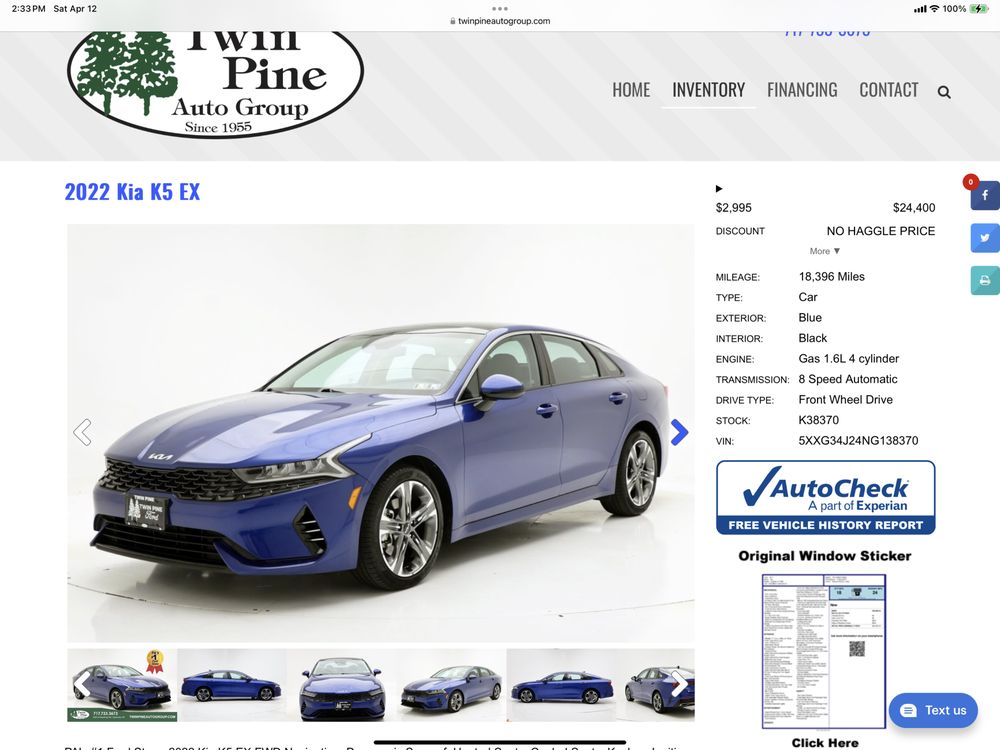 Twin Pine Auto Group